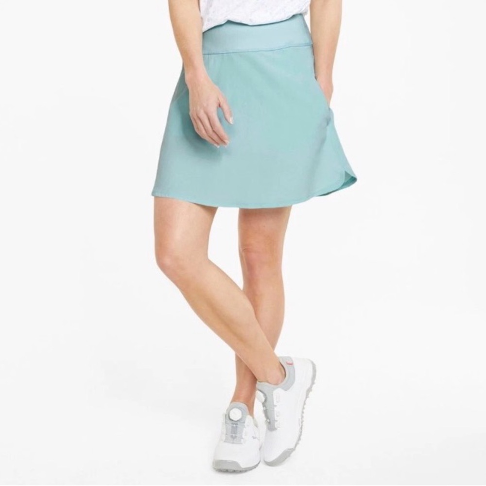 PUMA PWRSHAPE Women’s Skort Size XL Golf Stretch Summer Skirt Soothing Sea NEW